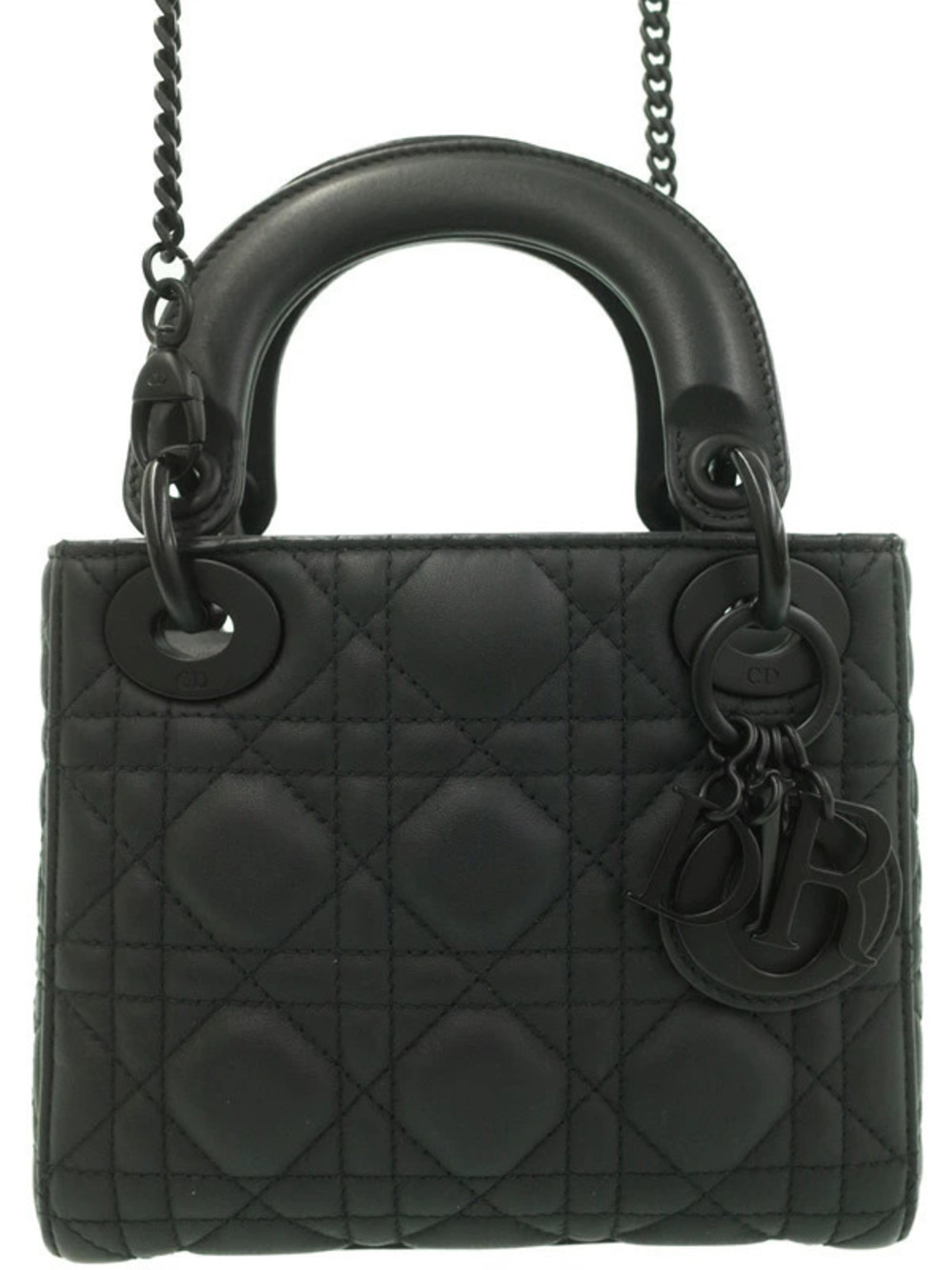 Christian Dior Lady Dior Bag Black Ultramatte Cannage Calfskin cannage